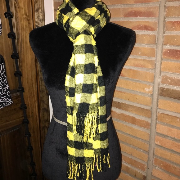 Scarf- Yellow & Black - Picture 1 of 3